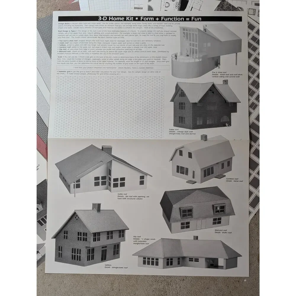 3-D Home Kit All You Need To Construct A Model DIY Home Addition 1990 Edition